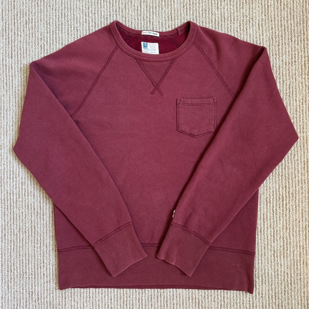 Todd Snyder x Champion 2016 Red Pocket Sweatshirt Made in Canada Men’s M
